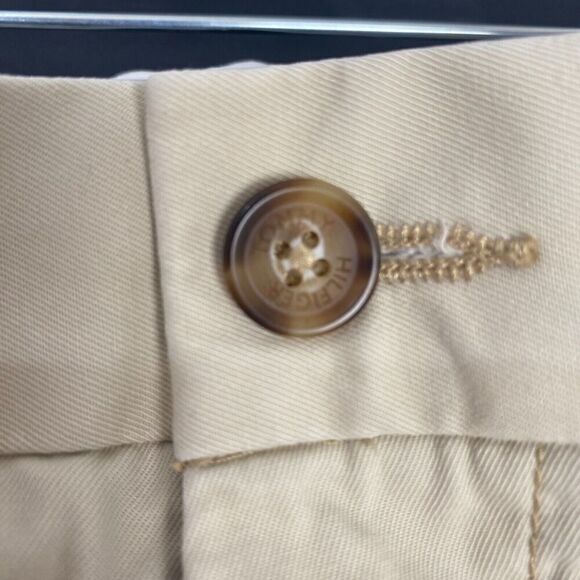 Tommy Hilfiger  Pants Men's Size 36X30 Ivory Flat Front Chinos Tailored Fit - Picture 8 of 16